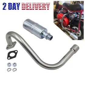 LSOT00732 MOONSPORT Exhaust Pipe Muffler Duromax GX160 GX200 LSOT00732 MOONSPORT Exhaust Pipe Muffler Duromax GX160 GX200