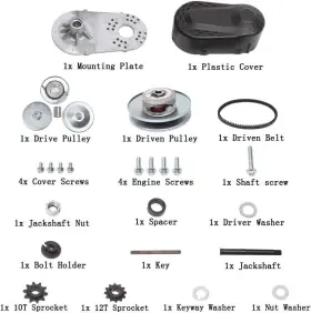 MS-LHQ-004 MOOSUN Torque Converter Go Kart Clutch Set Chain #2