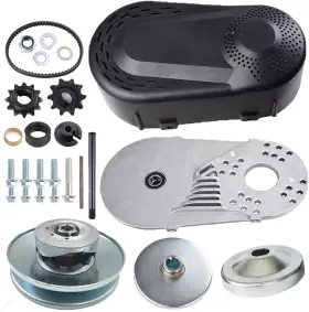 MS-LHQ-004 MOOSUN Torque Converter Go Kart Clutch Set Chain