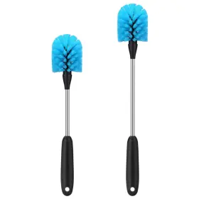 Mosolan B09t9pnqy6 Stainless Steel Water Bottle Brush Long Handle Scrubber For Bottles &