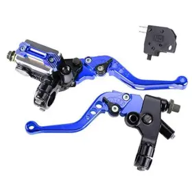 Mrelc 788601479523 Universal Motorcycle 7/8 Inch 22mm Handlebar Brake Master Cylinder Clutch Blue