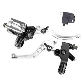 Mrelc 788601479530 Universal Motorcycle 7/8 Inch 22mm Handlebar Brake Master Cylinder Clutch Silver