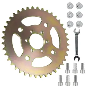 Mtuiewo 40tsprocket-1 40t Steel Rear Sprocket #40/41/420 6hole Compatible With Mini Bike Models C
