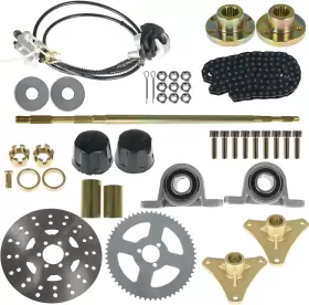 696233055124 MUNIRATER Rear Axle Brake Chain Sproc Kit #2