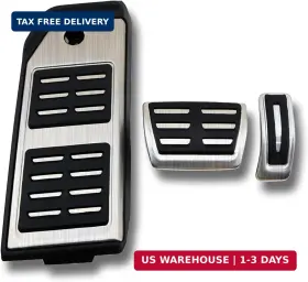 Mymoccy Fp-093-az Gas Accelerator Brake Footrest Pedal Cover Compatible For Q7 Q8 2017-2025 Compa