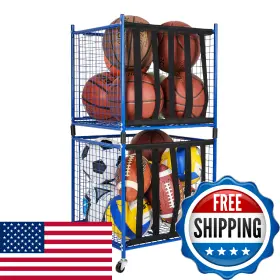 B0DSFM2LQJ MYTHINGLOGIC Rolling Sports Ball Storage Locker