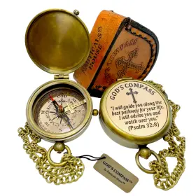 B0B944TH6X NAUTICALS HOUSE Gods Christian Psalm Compass