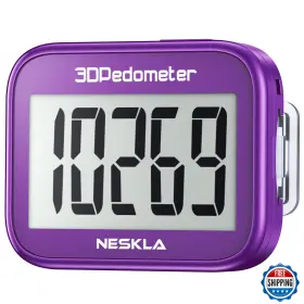 B0FNW877Q2 NESKLA Pedometer Step Counter Screen Accurate Clip