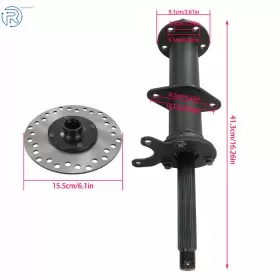744156 NETUERA Go Kart Atv Wheels Stud Hub Rear Axle Golf #2