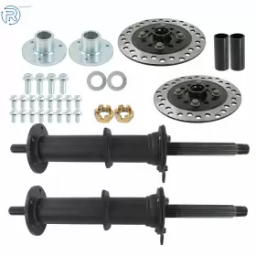 744156 NETUERA Go Kart Atv Wheels Stud Hub Rear Axle Golf