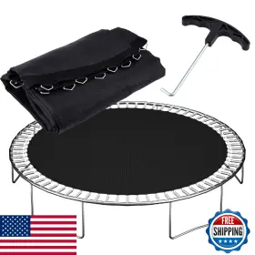 B0B1DLHXH7 NONMON Round Trampoline Mat Hooks Springs Uv Resi