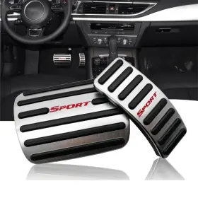 778862177467 NYZAUTO Anti Slip Pedal Pads Auto Kit A4 A5 A6