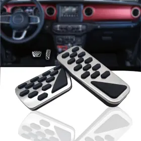 NYZ-FPWR0102 NYZAUTO Nonslip Pedal Pads Jl Gladiator Wrangler