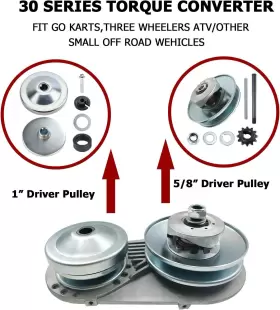 689853355088 OBUYTO Torque Converter Go Kart Pulley Driver #3