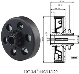 791783818813 OBUYTO Centrifugal Clutch Go Kart Chain 420 #3 791783818813 OBUYTO Centrifugal Clutch Go Kart Chain 420 #3