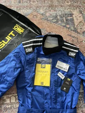 027281123190 OMP Karting Suit Overall Royal 027281123190 OMP Karting Suit Overall Royal