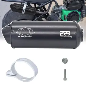 MUFFLER-38MM-2 PPR PIT PRO RACING Exhaust Tip Pipe 110