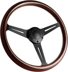 6974467618853 QYMOPAY Wood Grain Racing Steering Wheel
