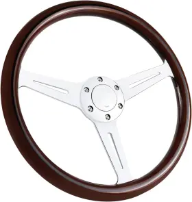 JLM108LD01 QYMOPAY Woodgrain Racing Steering Wheel Nostalgic