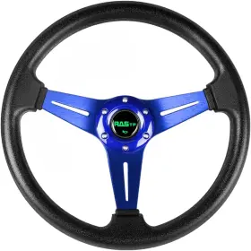 RS-STW019-TP-BLUE RASTP Racing Steering Wheel Bolts Grip