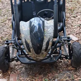 Realtree Bk1200 Off Road Gas Go-kart Complete Frame Two-seater Camo Panels Black