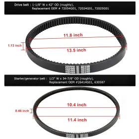 313057934953 ROYKAW Ezgo Gas Drive Belt Starter Cycle Car Kit #2