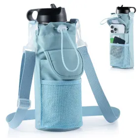B0FHQ3Y4DQ RREGENY Water Bottle Holder Crossbody Bag Strap