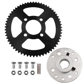 R-SPROCKET-60TB RUIQIMOTO Go Kart Keyway Rear Steel Hole Cha R-SPROCKET-60TB RUIQIMOTO Go Kart Keyway Rear Steel Hole Cha