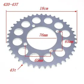 765593674686 SEMOLTO Sprocket Gear Rear Drive Chain Spro 420 #2