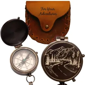 B0BRX13L2Q SFDIZAYN Pocket Hiking Men Compass Adventure