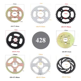 76MM SHOPSMART HUB Chain Sprockets Rear Sp 428 #2
