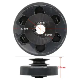 705353568824 SHOPSMART HUB Key Centrifugal Clutch Belt Drive #3