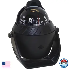 Shoreline Marine B004lrbiwc Illuminated Compass - 12v Uv Protected Sl52280 Black