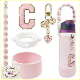 B0DPDW8NKL SITKOL Owala Silicone Boot Monogram Set Pink Water