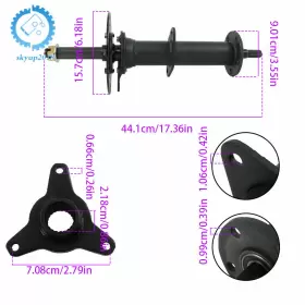 SU1027615KU Differential Rear Axle Go Kart Drift Stud Hub Kit #2