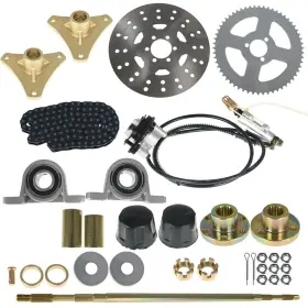 SU487258KU Drift Go Kart Rear Axle Chain Hub Sprocket Brake #2
