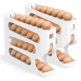 B0DRYFWBCV SOTFAMILY Auto Rolling Egg Dispenser Refrigerator