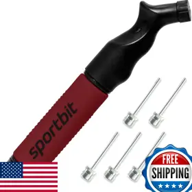 B0F8W62XFR SPORTBIT Ball Pump Push Inflator Needles Sports