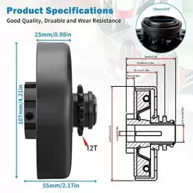 425553683999 TEANTECH Go Kart Clutch Chain Centrifugal #2