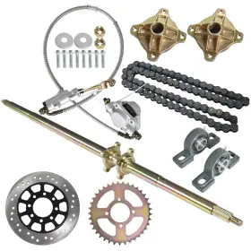 ONE3541320 TECTECH Go Atv Kart Rear Axle Sprocket Brake Wheel