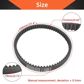 445056252219 TIGERILY Drive Belt Go Kart Torque Converter #2