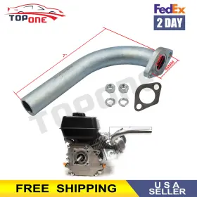 TOPOT00420 TOPONE Exhaust Pipe Go Kart Mini GX160 GX200 Honda