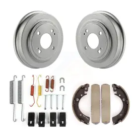 827098568065 TRANSIT AUTO Rear Coated Brake Drum Shoes Spring
