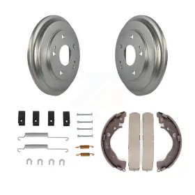 827098568287 TRANSIT AUTO Rear Coated Brake Drum Shoes Spring