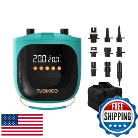 B0CRDRBGYZ TUOMICO Electric Sup Pump Inflator Deflator Paddle