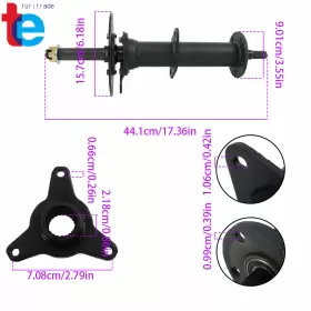 TR70870 TURITRADE Differential Rear Axle Stud Hub Go Kart Atv #2 TR70870 TURITRADE Differential Rear Axle Stud Hub Go Kart Atv #2