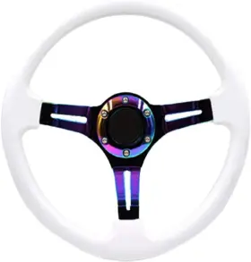733444947500 U/D Car Racing Steering Wheel Neo Spokes Bolt