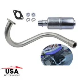 OT00732 USMOTOR Exhaust Pipe Muffler Duromax GX160 GX200 OT00732 USMOTOR Exhaust Pipe Muffler Duromax GX160 GX200