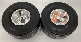 11X6-5 VEVOR Go Kart Tires Rear Wheels Alloy Rim Rubber