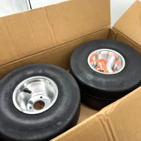 KDCLZX11X605ORJIBV0-S250225 VEVOR Go Kart Tires Rims Rear Set